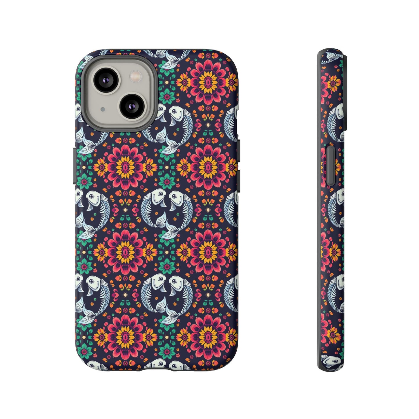 Tough Cases, Pisces, Zodiac v4, Flower Pattern