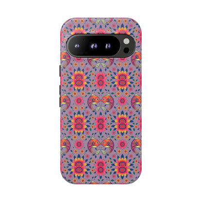 Tough Cases, Pisces, Zodiac v3, Flower Pattern