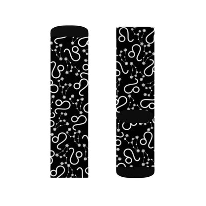 Zodiac Sublimation Socks Leo Zodiac sign