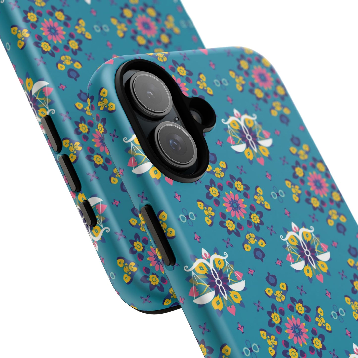 Tough Cases, Libra, Zodiac v2, Flower Pattern