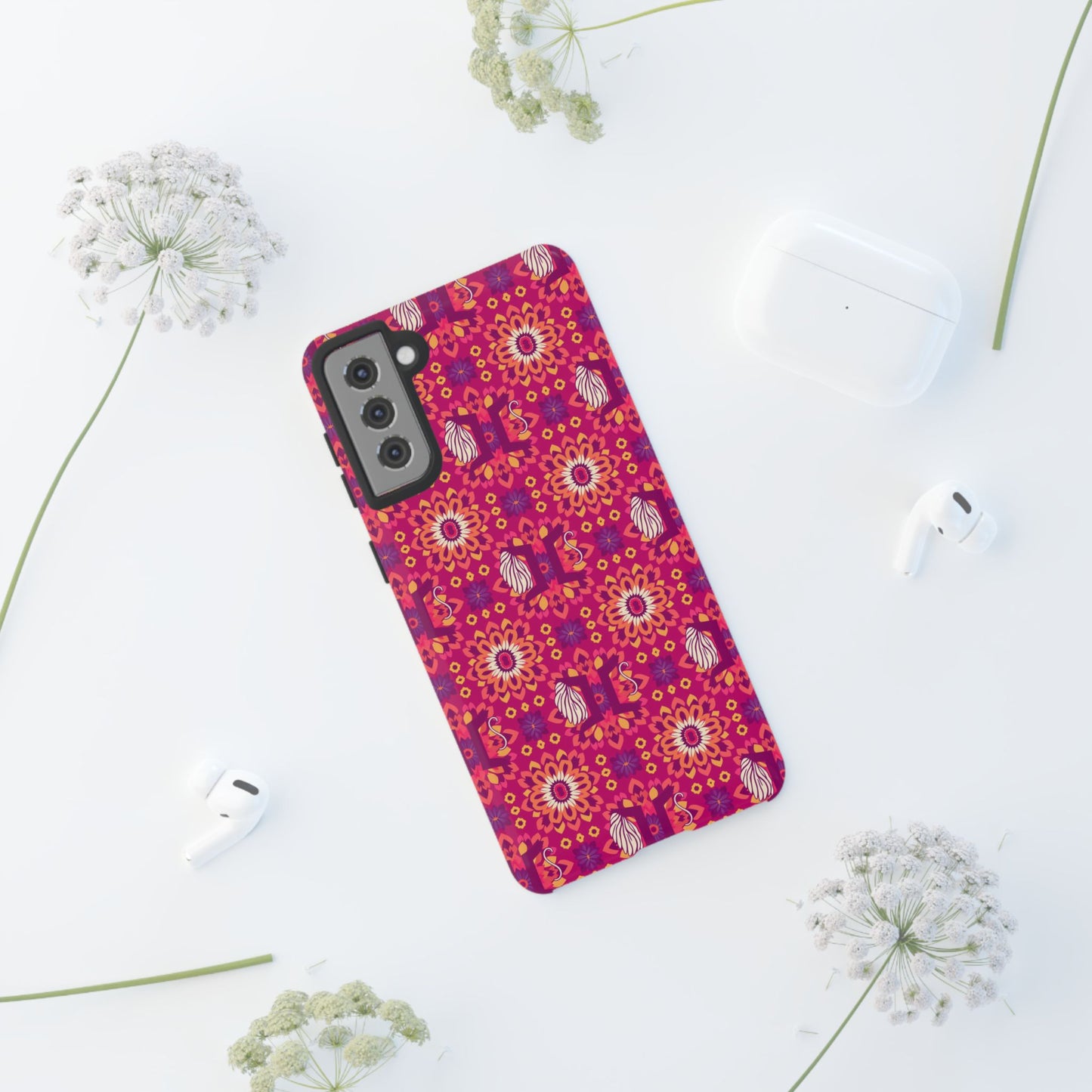 Tough Cases, Gemini, Zodiac v1, Flower Pattern