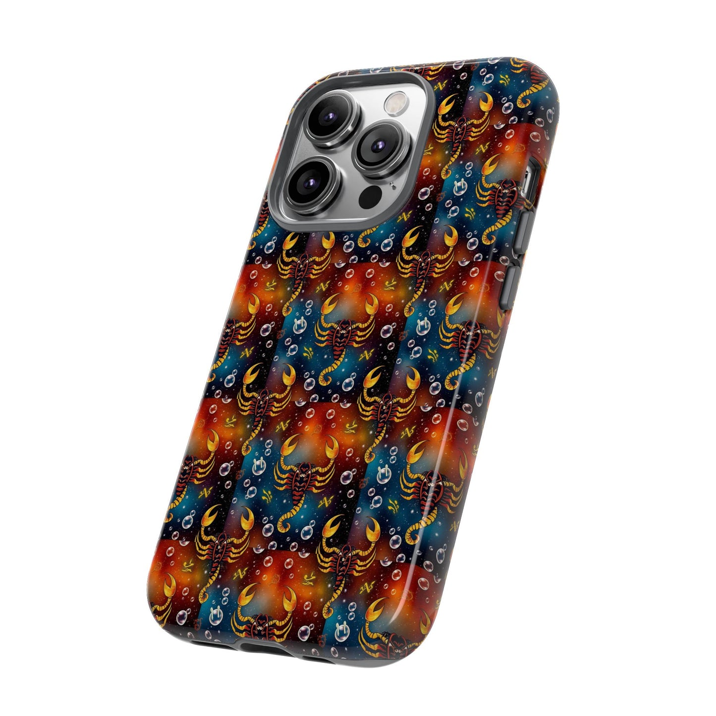 Tough Cases, Scorpio, Zodiac v2, Bubble Pattern