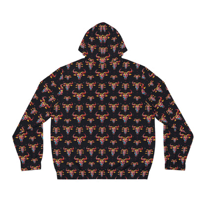 Full-Zip Hoodie (AOP), Taurus, Zodiac, Pattern
