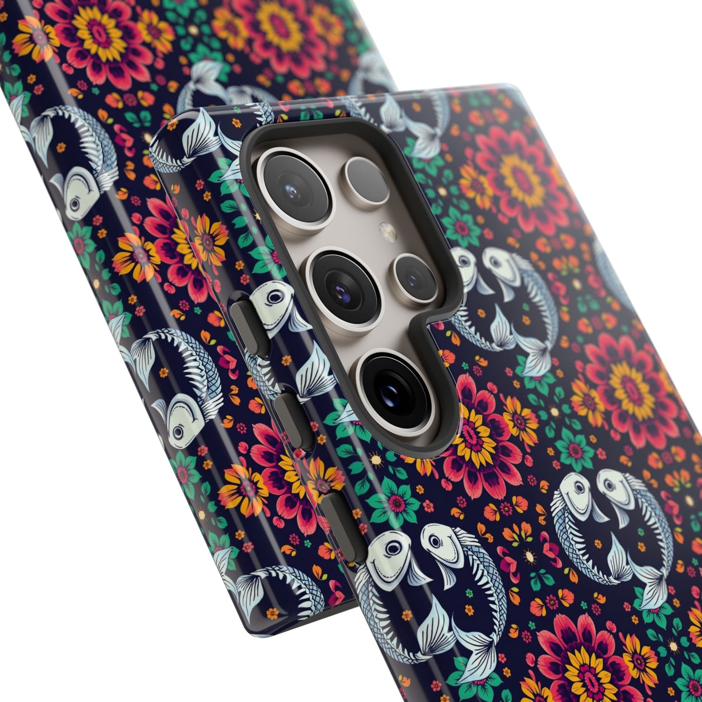 Tough Cases, Pisces, Zodiac v4, Flower Pattern
