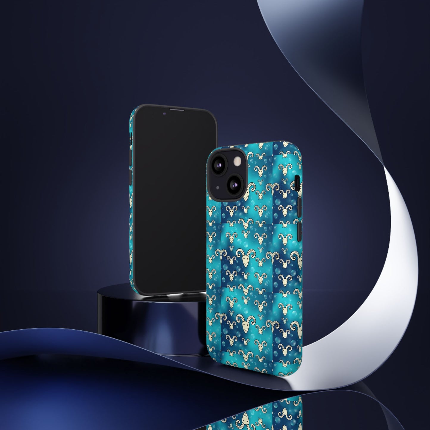 Tough Cases, Aries, Zodiac v1, Bubble Pattern