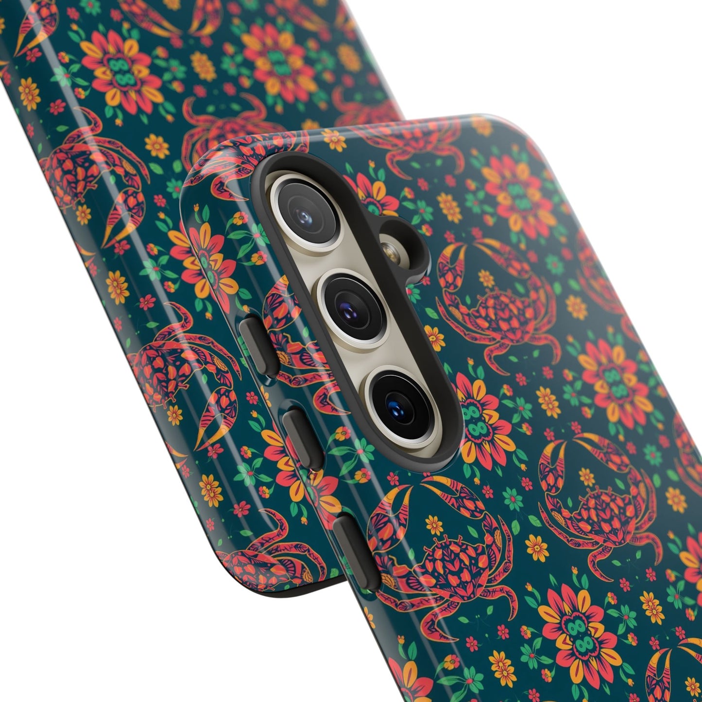 Tough Cases, Cancer, Zodiac v4, Flower Pattern