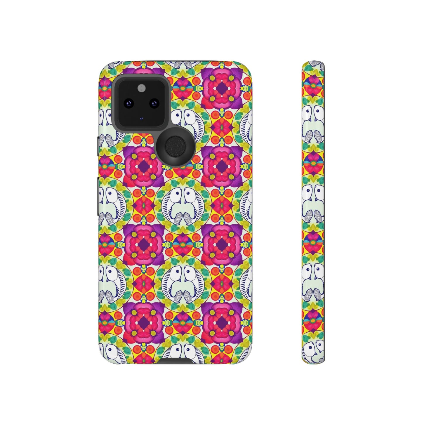 Tough Cases, Pisces, Zodiac v2, Flower Pattern