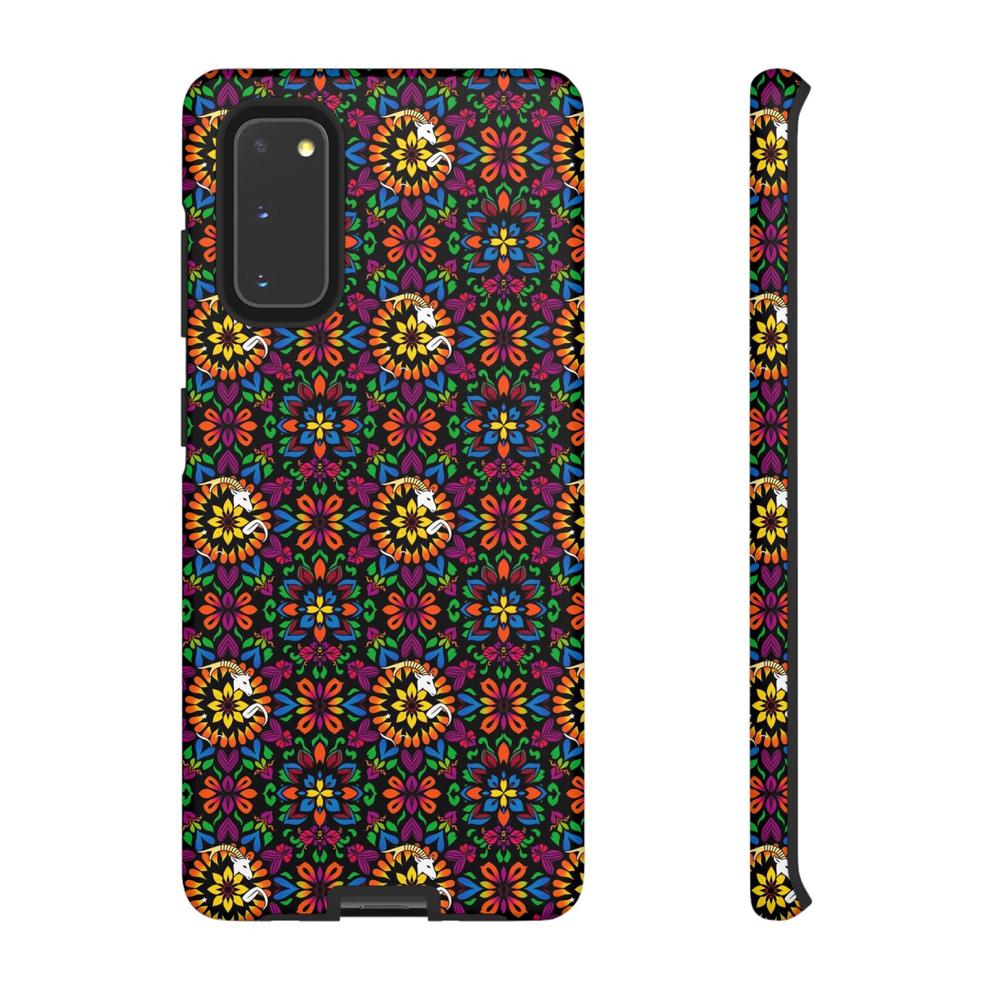 Tough Cases, Capricorn, Zodiac v2, Flower Pattern