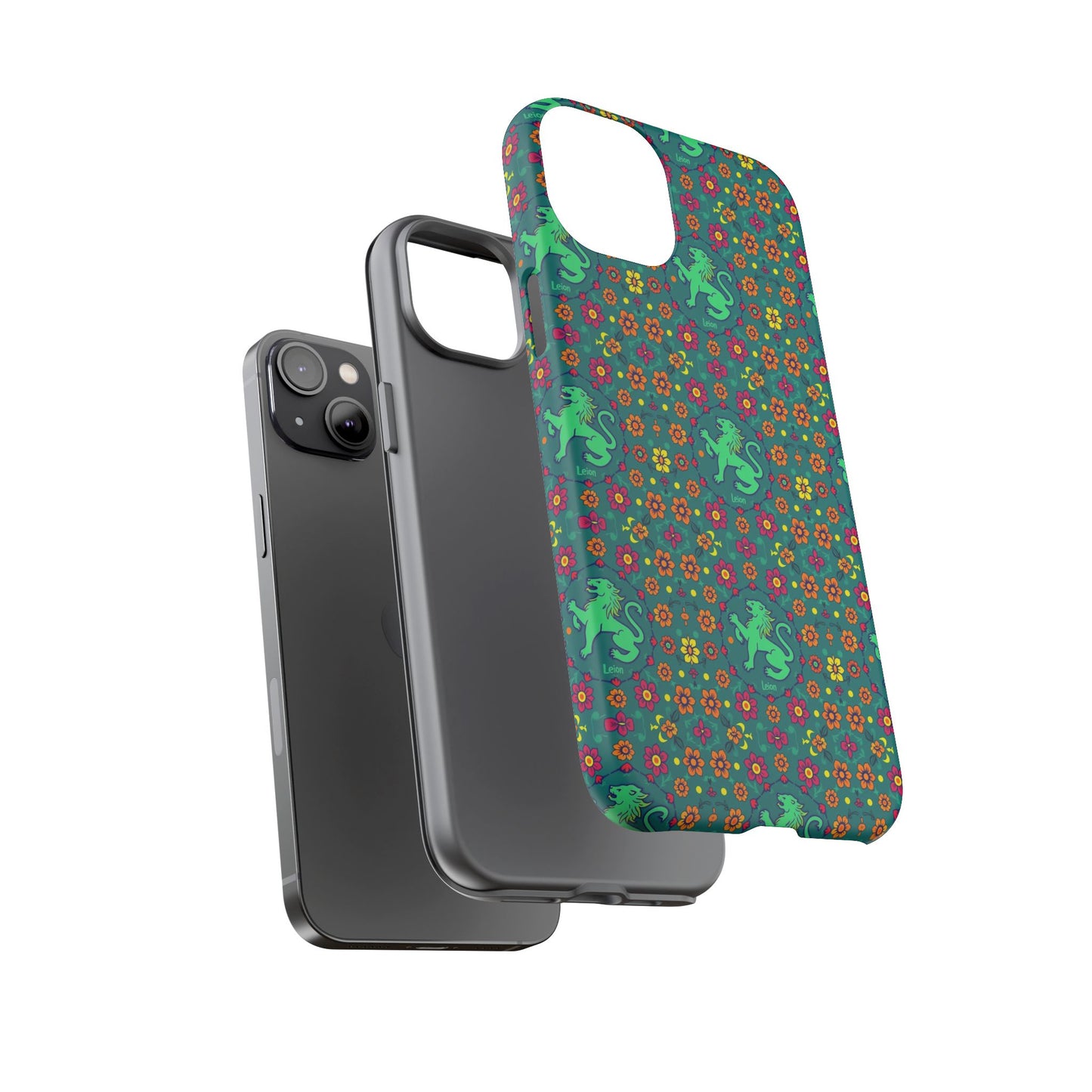 Tough Cases, Leo, Zodiac v3, Flower Pattern
