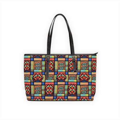 Leather Shoulder Bag, Cancer, Zodiac, Shapes Pattern