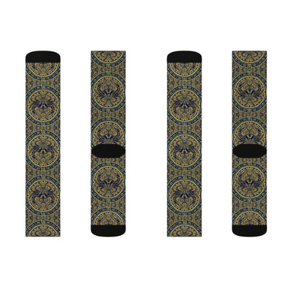 Sublimation Socks, Cancer, Zodiac, Pattern