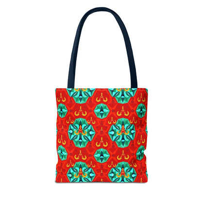 Tote Bag (AOP), Aries, Zodiac v1, Jewel Pattern
