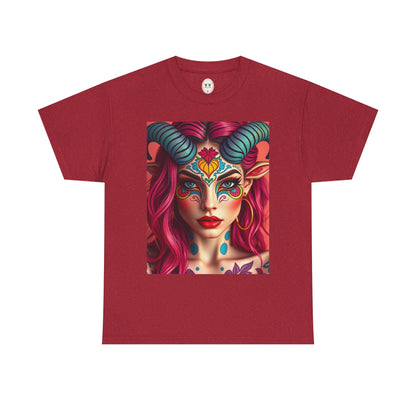Unisex Heavy Cotton T-Shirt, Taurus, Zodiac, Sexy Art