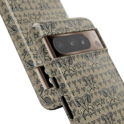 Tough Cases, Aries, Zodiac, Metal Pattern