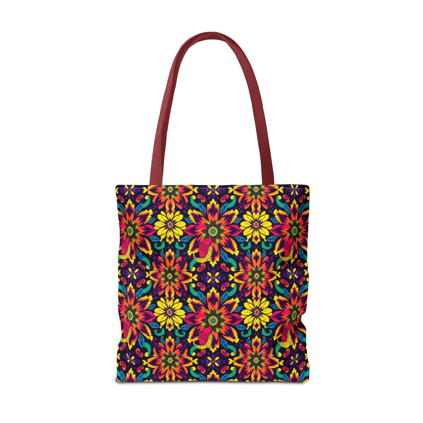 Tote Bag, (AOP), Capricorn, Zodiac, Flower Pattern