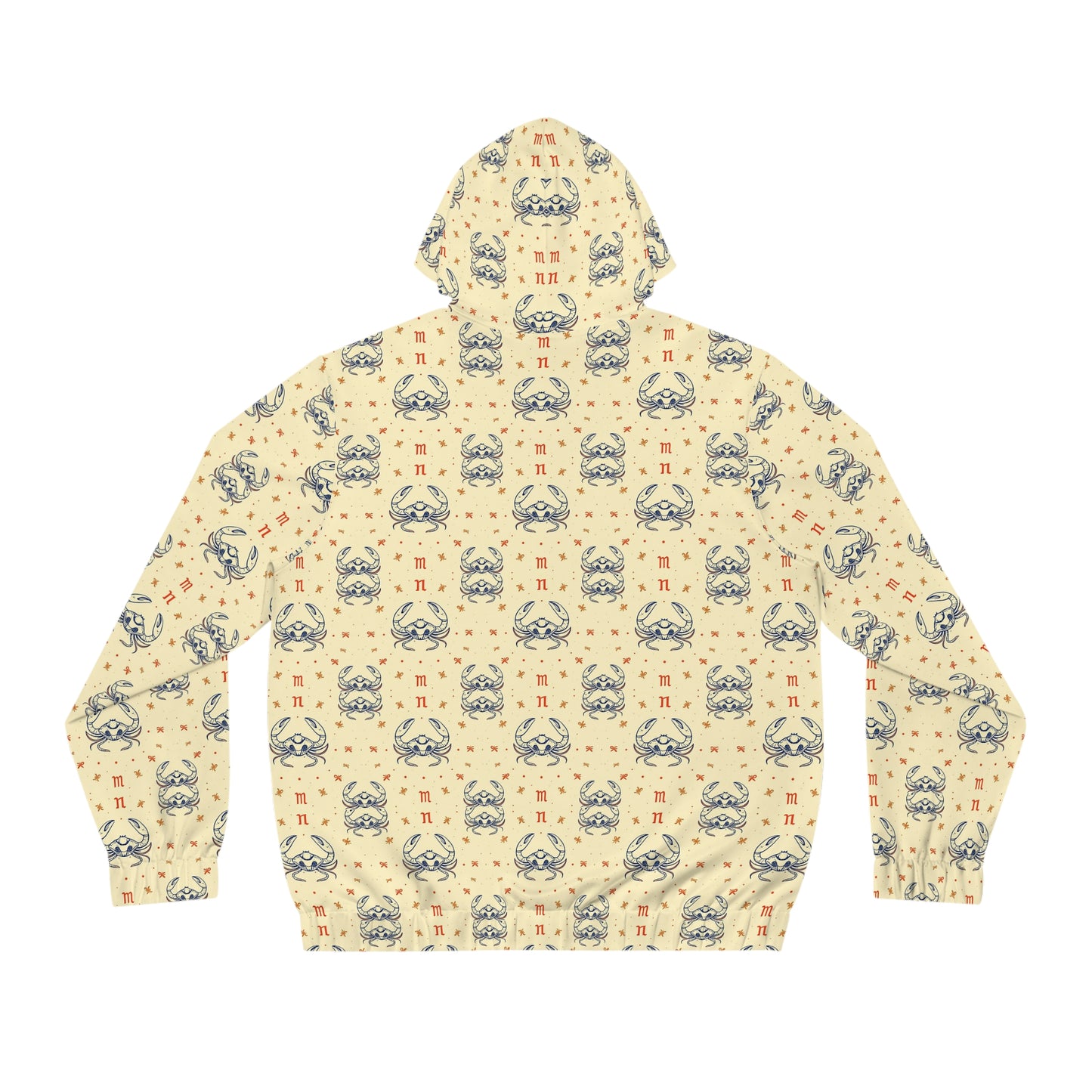 Full-Zip Hoodie (AOP), Cancer, Zodiac v4, Pattern