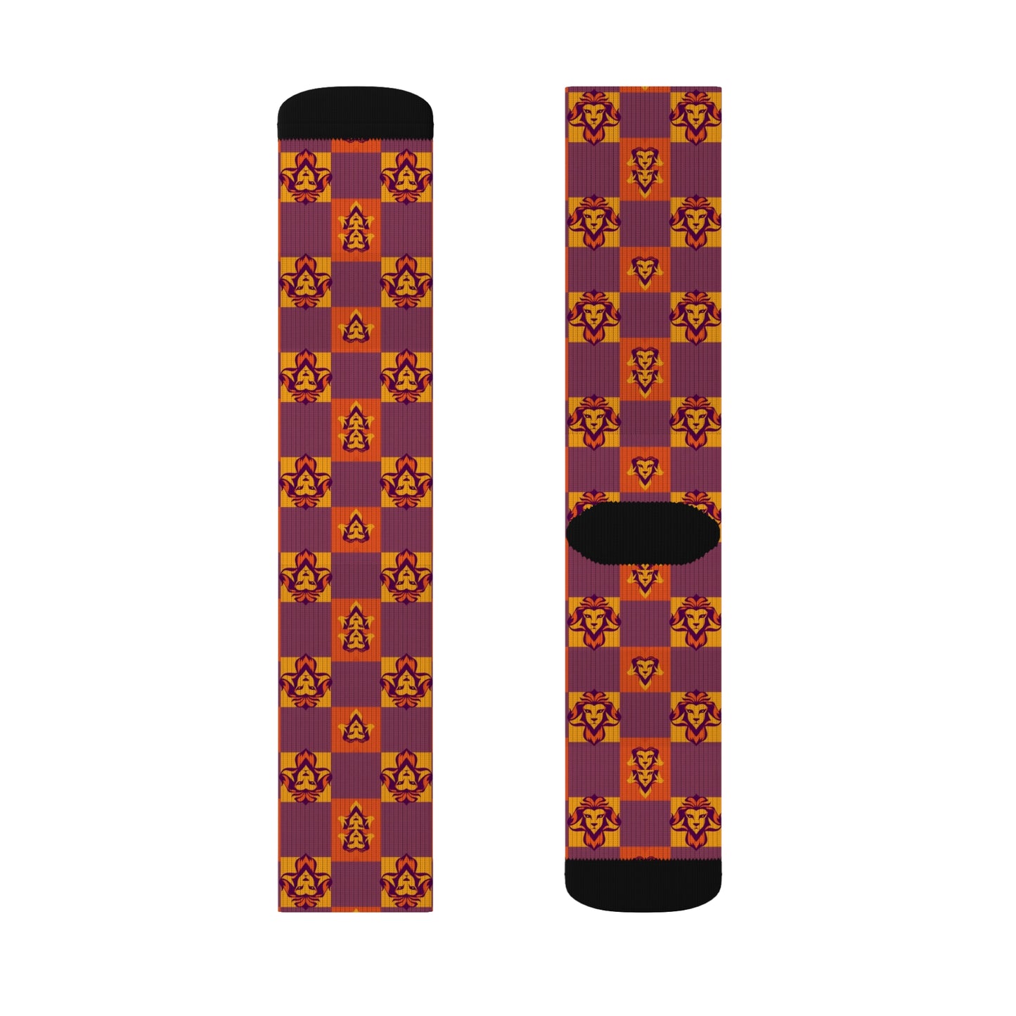 Sublimation Socks, Leo, Zodiac v2, Shapes Pattern
