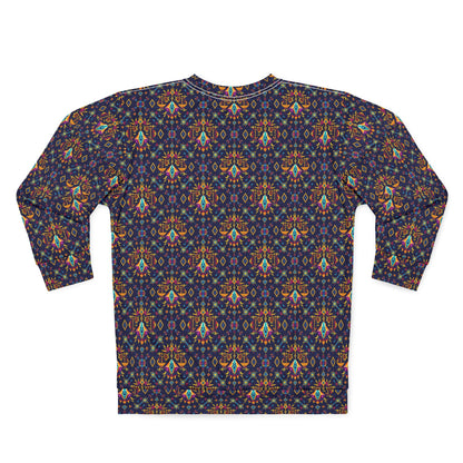 Unisex Sweatshirt (AOP), Libra, Zodiac v1, Jewel Pattern