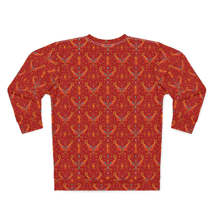 Unisex Sweatshirt (AOP), Sagittarius, Zodiac v1, Jewel Pattern