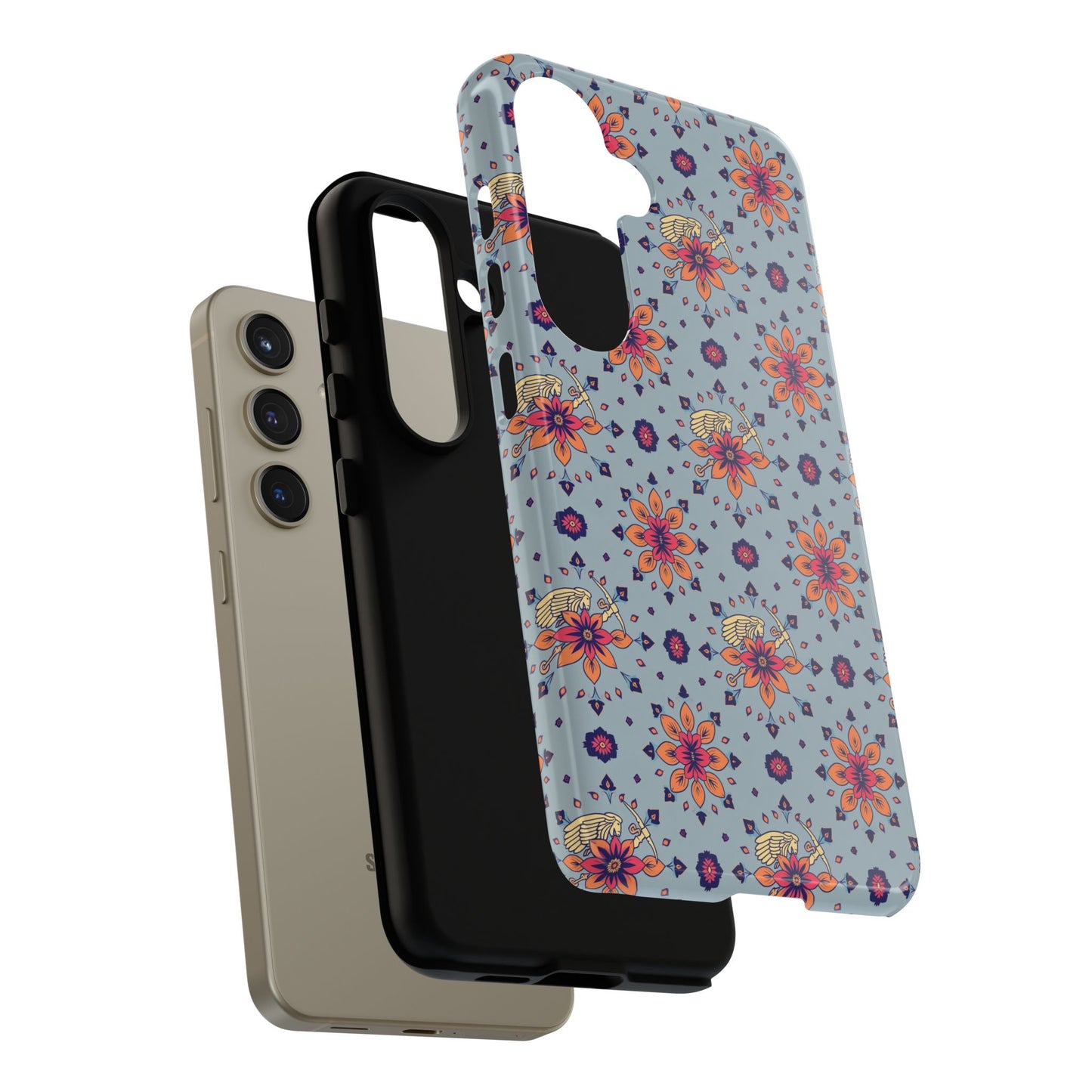 Tough Cases, Sagittarius, Zodiac v3, Flower Pattern
