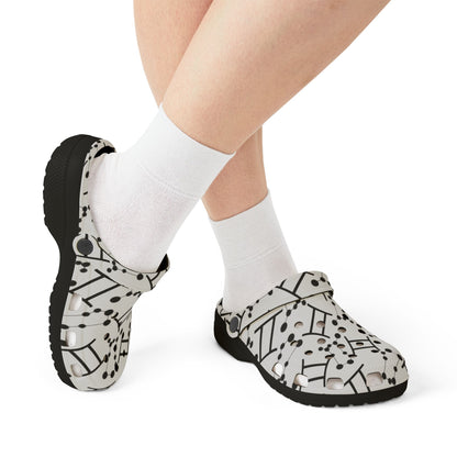 EVA Foam Rubber Shoes (AOP), Material 100% EVA, Gemini Zodiac Design