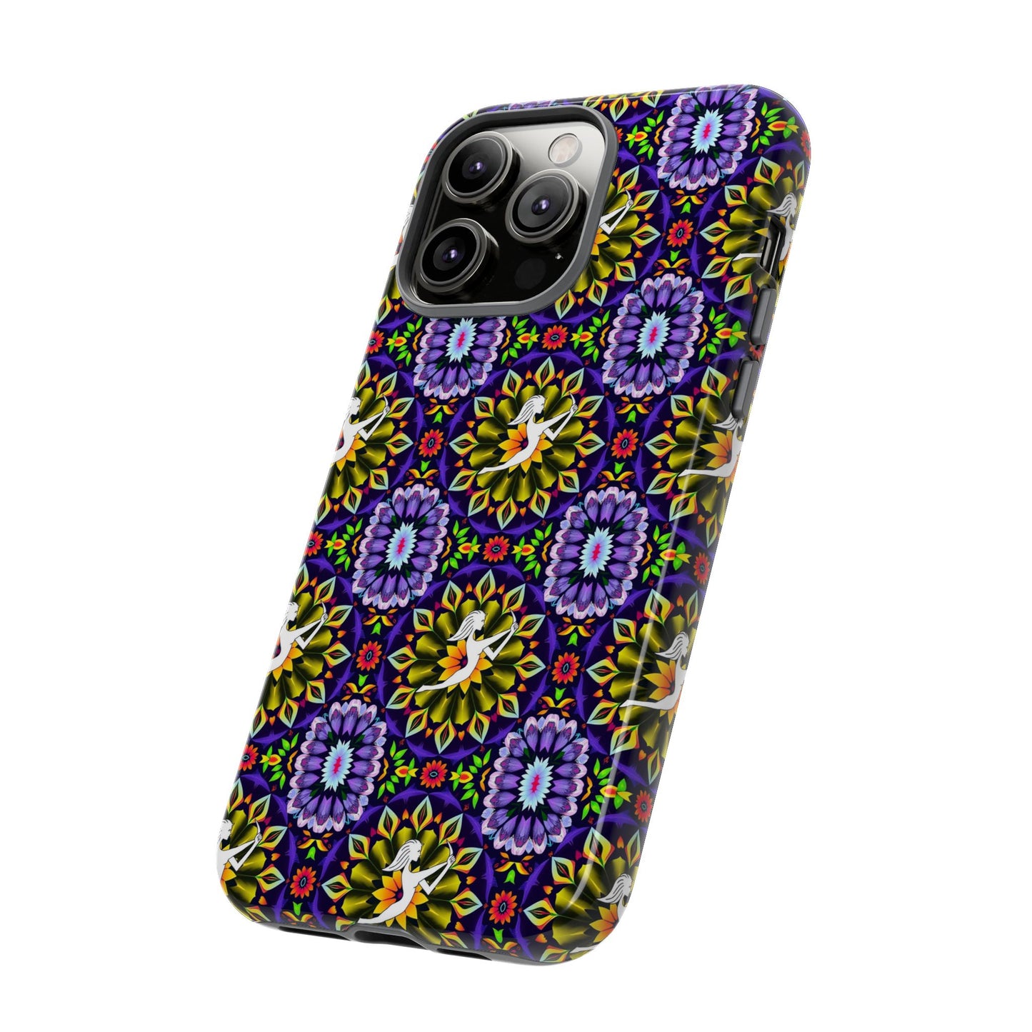 Tough Cases, Sagittarius, Zodiac v1, Flower Pattern