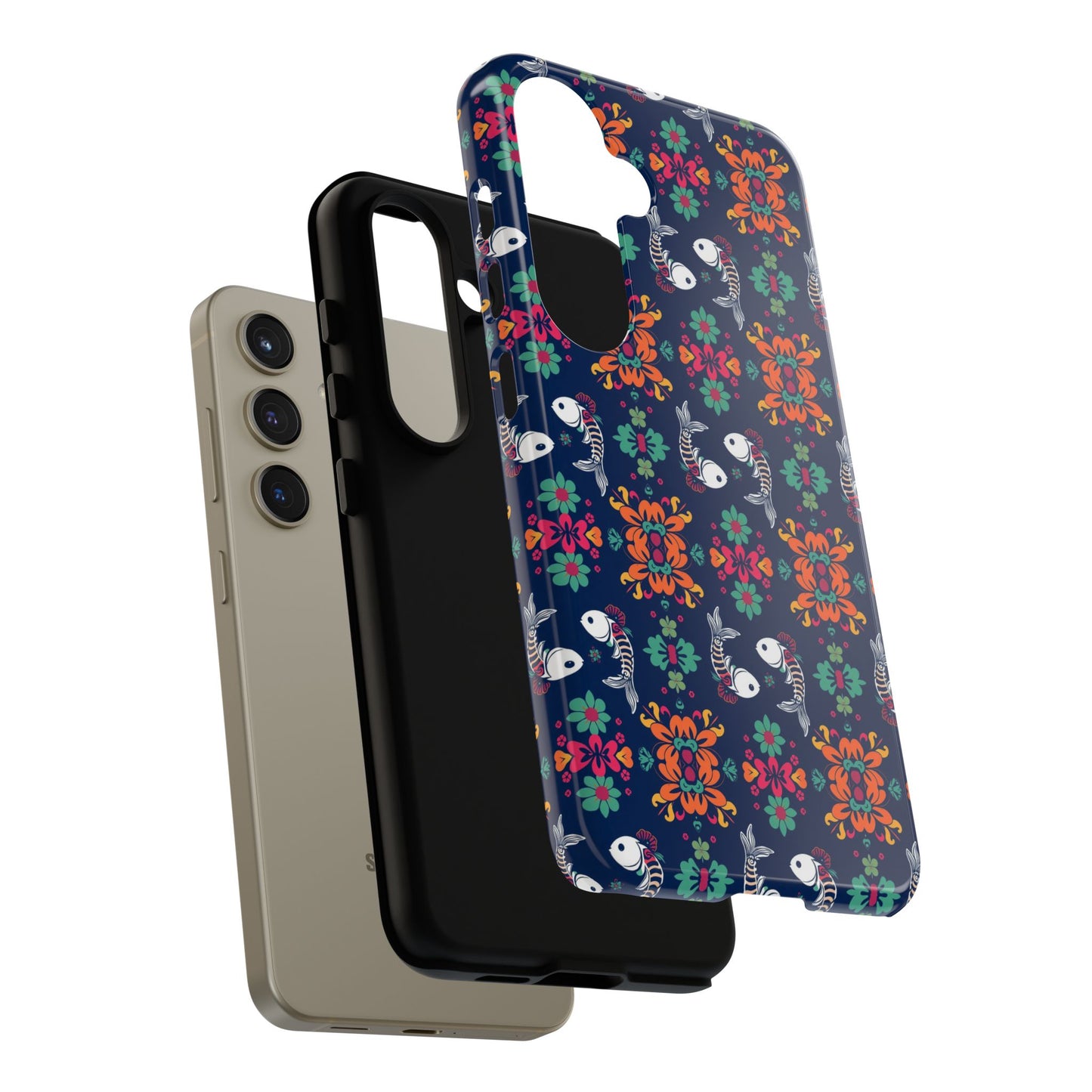 Tough Cases, Pisces, Zodiac, Flower Pattern