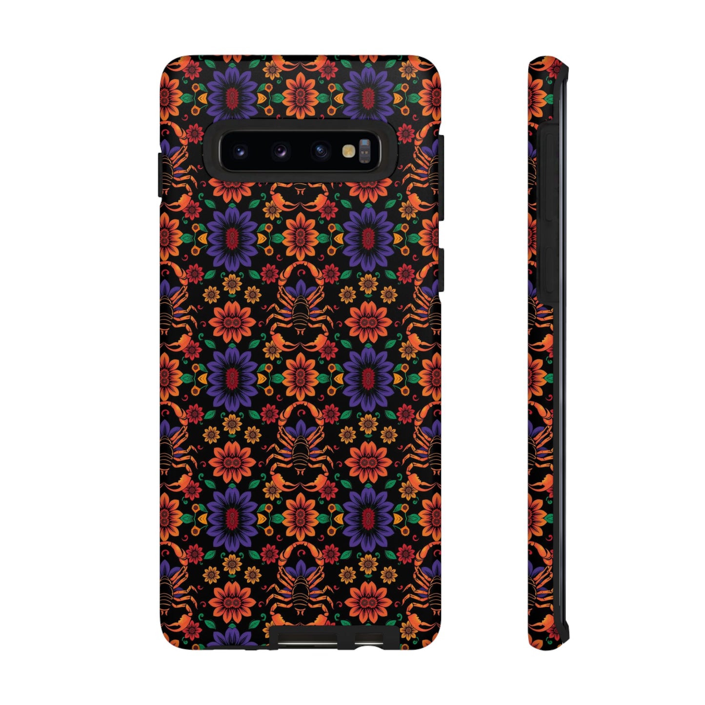 Tough Cases, Scorpio, Zodiac, Flower Pattern