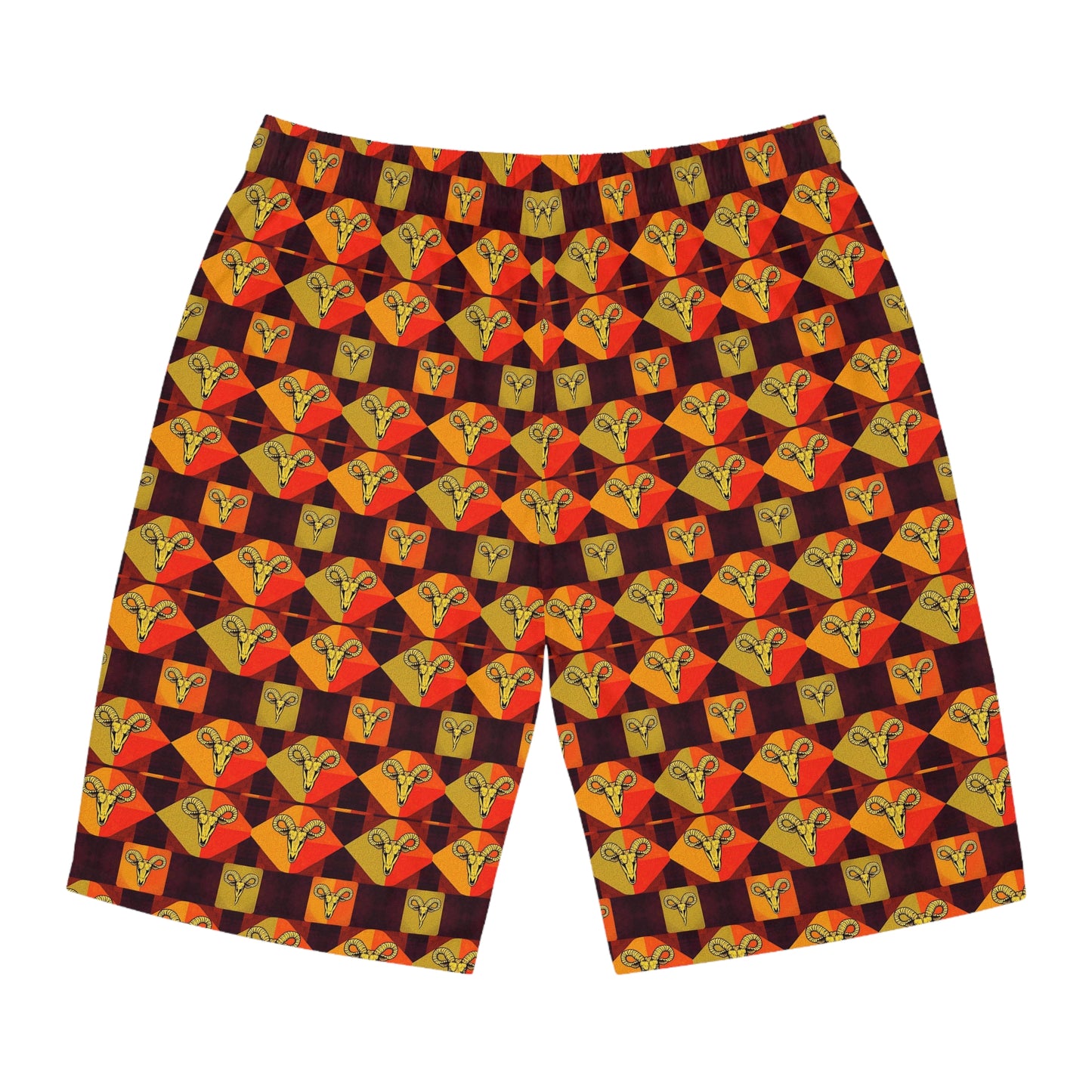 Men's Board Shorts, (AOP), Taurus, Zodiac, Shape Pattern