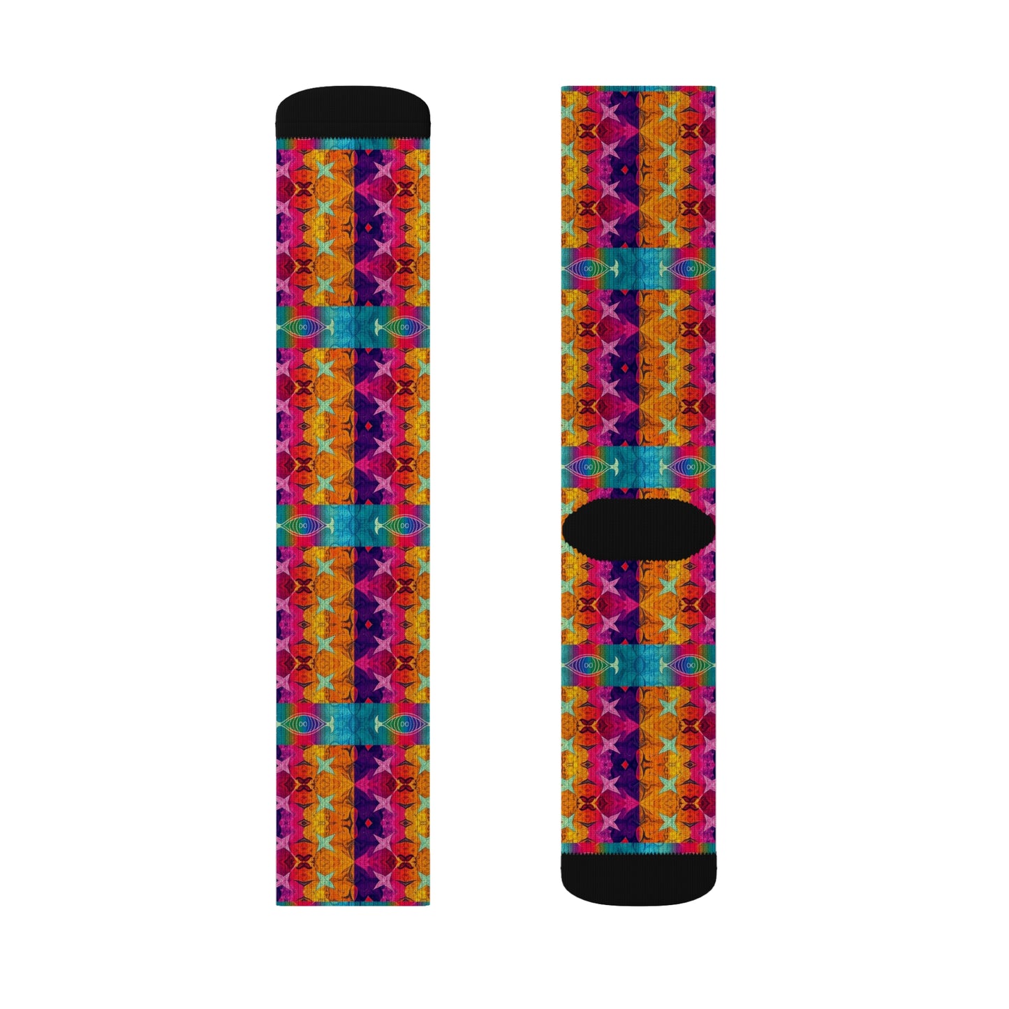 Sublimation Socks, Pisces, Zodiac, Shapes Pattern