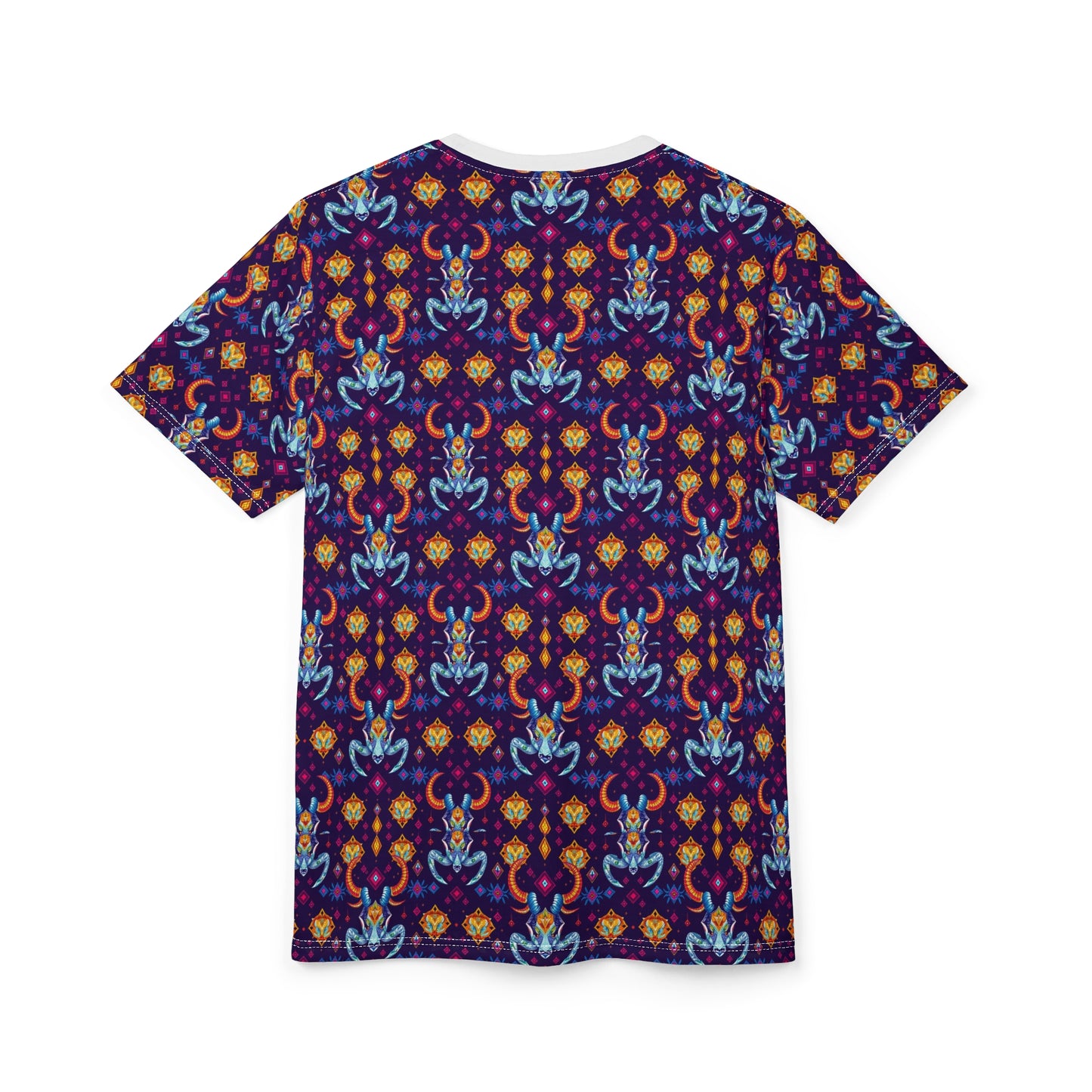 Unisex Cut & Sew T-Shirt, (AOP), Taurus, Zodiac v4, Jewels Pattern