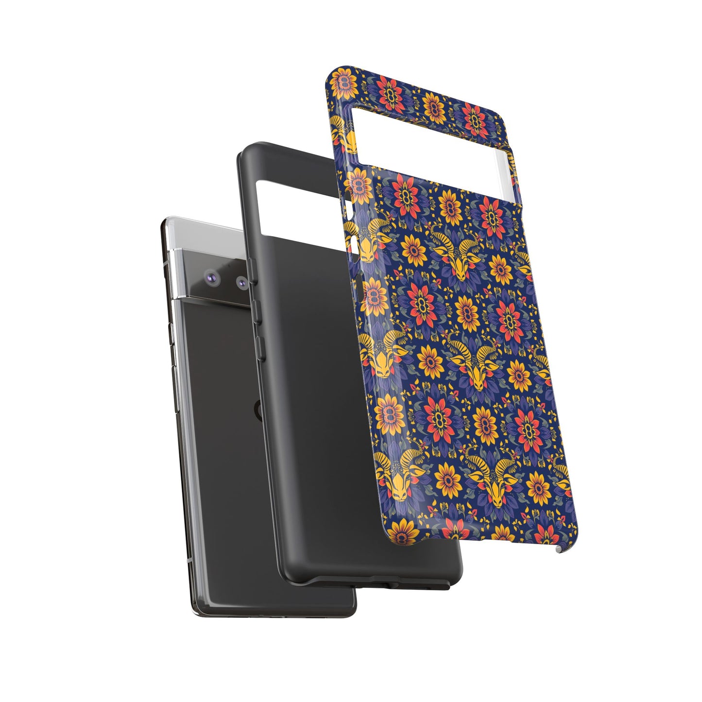 Tough Cases, Taurus, Zodiac v3, Flower Pattern