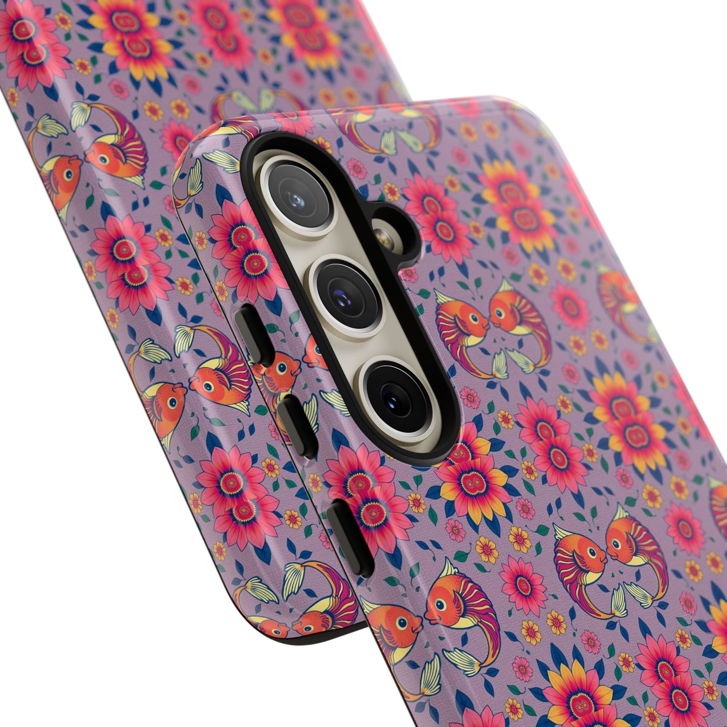 Tough Cases, Pisces, Zodiac v3, Flower Pattern