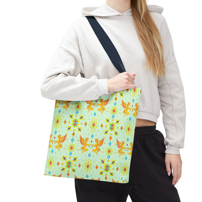 Tote Bag (AOP), Gemini, Zodiac v1, Jewel Pattern