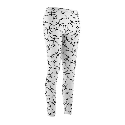 Women's Zodiac Cut & Sew Casual Leggings Pisces Zodiac sign