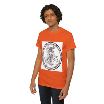 Unisex Heavy Cotton T-Shirt, Bull Centaur, Taurus Zodiac Design