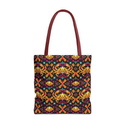 Tote Bag (AOP), Cancer, Zodiac v1, Jewel Pattern