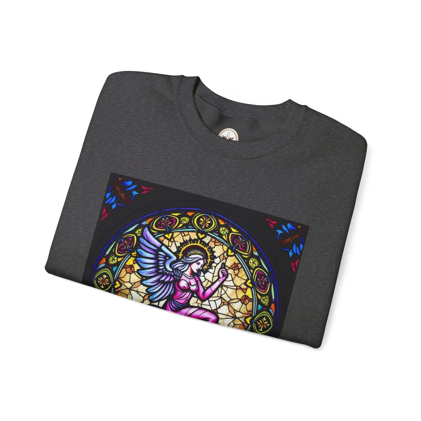 Unisex Heavy Blend™ Crewneck Sweatshirt, Glass 1, Virgo Zodiac Design