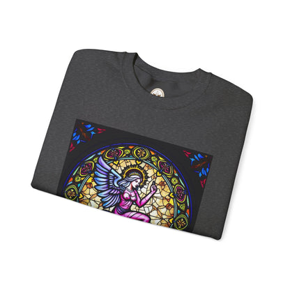 Unisex Heavy Blend™ Crewneck Sweatshirt, Glass 1, Virgo Zodiac Design