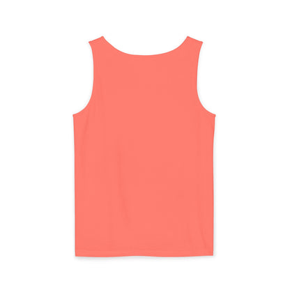 Unisex Garment-Dyed, Tank Top, Taurus Design, Planet Animal, 100% US cotton