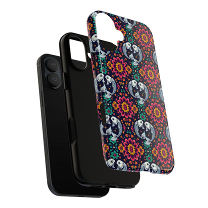 Tough Cases, Pisces, Zodiac v4, Flower Pattern