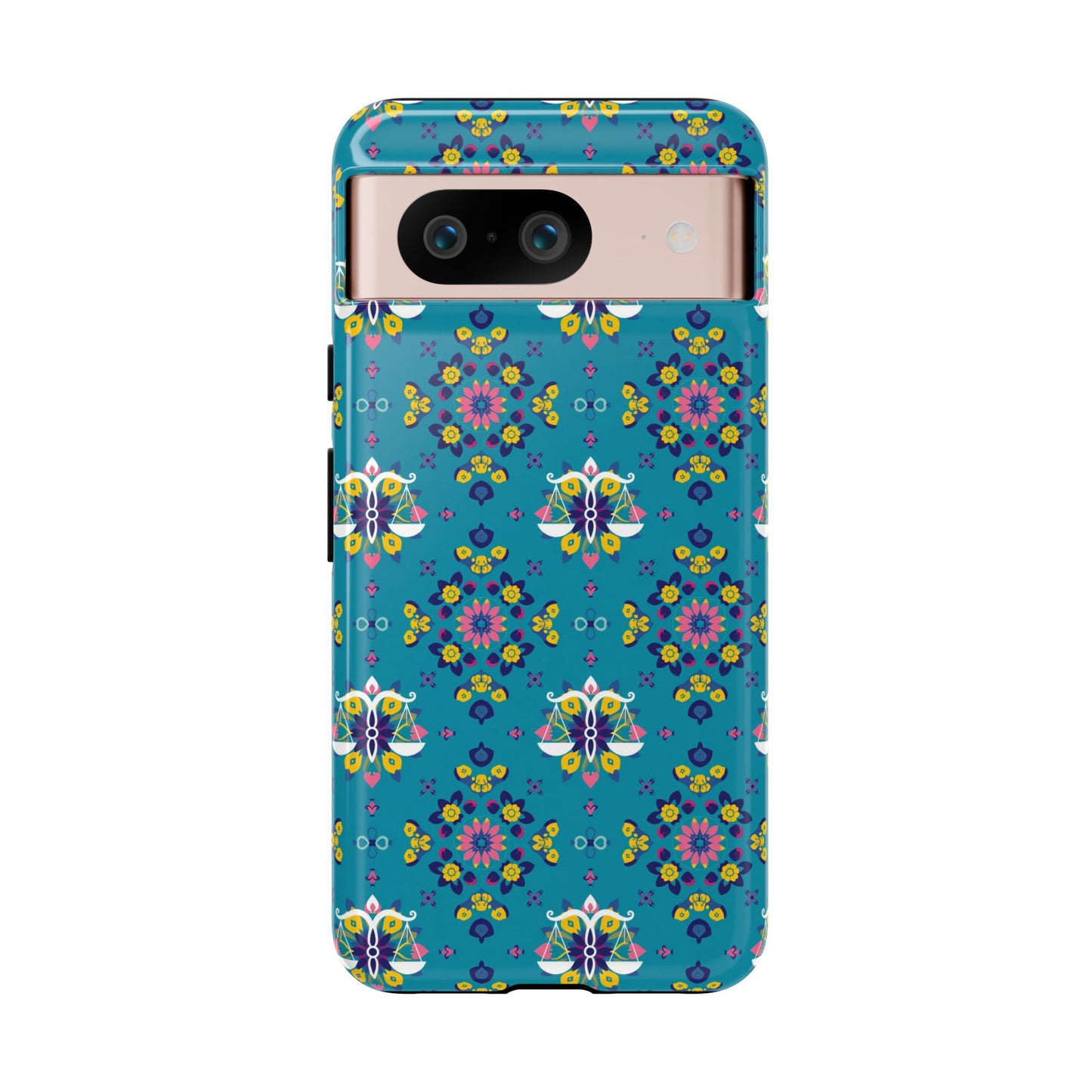 Tough Cases, Libra, Zodiac v2, Flower Pattern