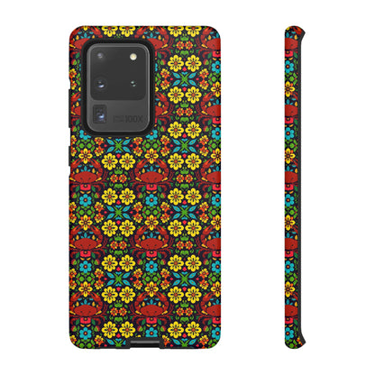 Tough Cases, Cancer, Zodiac v2, Flower Pattern