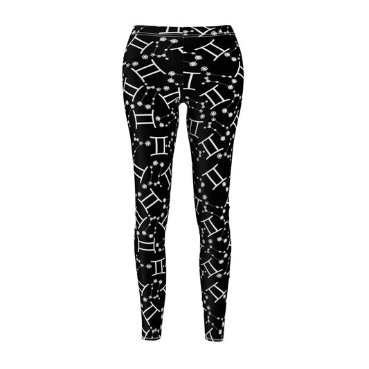 Women's Zodiac Cut & Sew Casual Leggings Gemini Zodiac sign