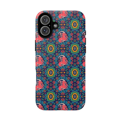 Tough Cases, Capricorn, Zodiac v1, Flower Pattern
