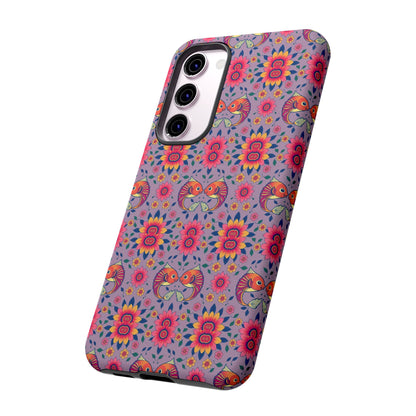 Tough Cases, Pisces, Zodiac v3, Flower Pattern