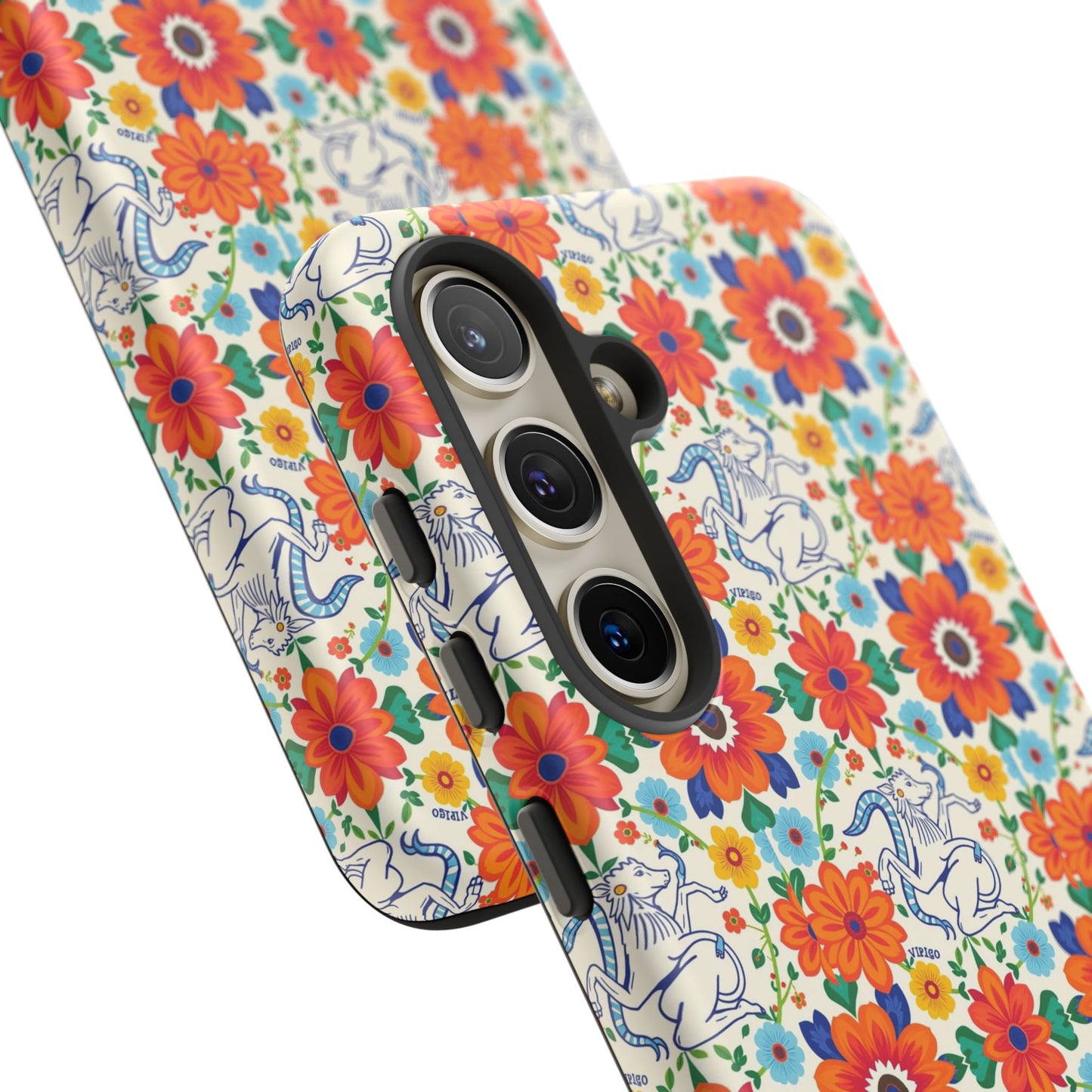 Tough Cases, Virgo, Zodiac v4, Flower Pattern