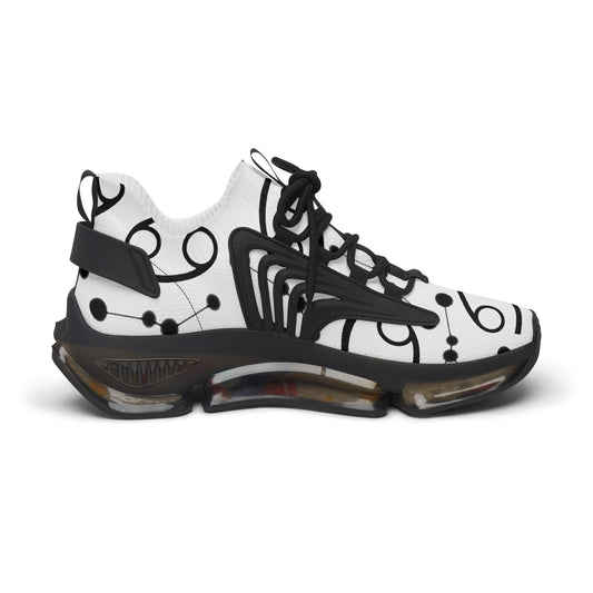 Women's Mesh Sneakers, Constellation & Symbol, Cancer Zodiac Sign, AOP