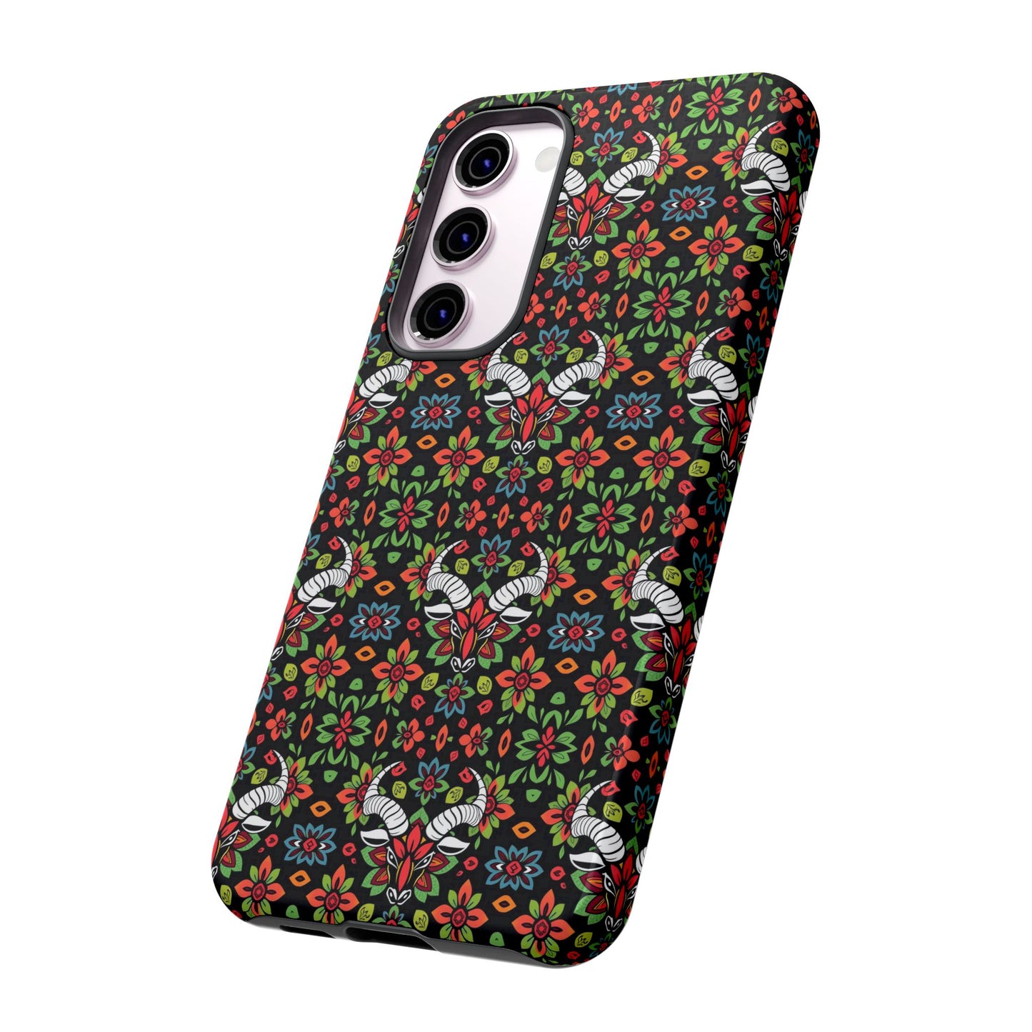 Tough Cases, Taurus, Zodiac v2, Flower Pattern