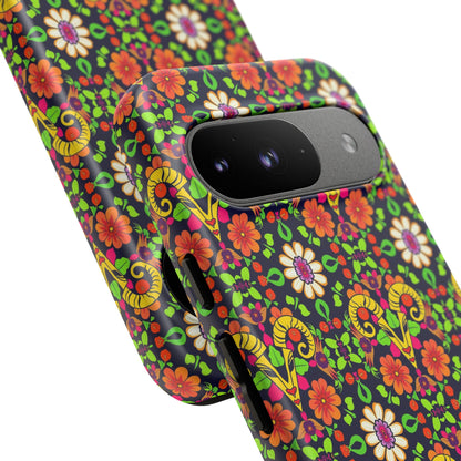 Tough Cases, Aries, Zodiac v4, Flower Pattern